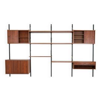 Bibliothèque en teck, design danois, années 1960, production : Danemark