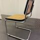 Marcel Breuer B32 chair in black cane and chrome tube