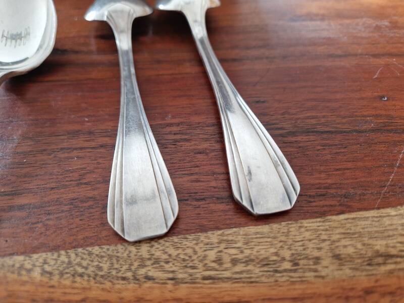 Christofle - Set of 12 Boréal pattern silver-plated table spoons