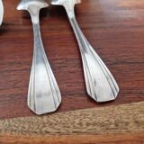 Christofle - Série de 12 cuillères de table modèle Boréal en métal argenté