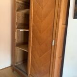 Vintage wardrobe with compass feet