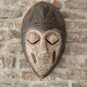 Ancient African mask (Tribe to be identified) Kwele Punu African tribal art