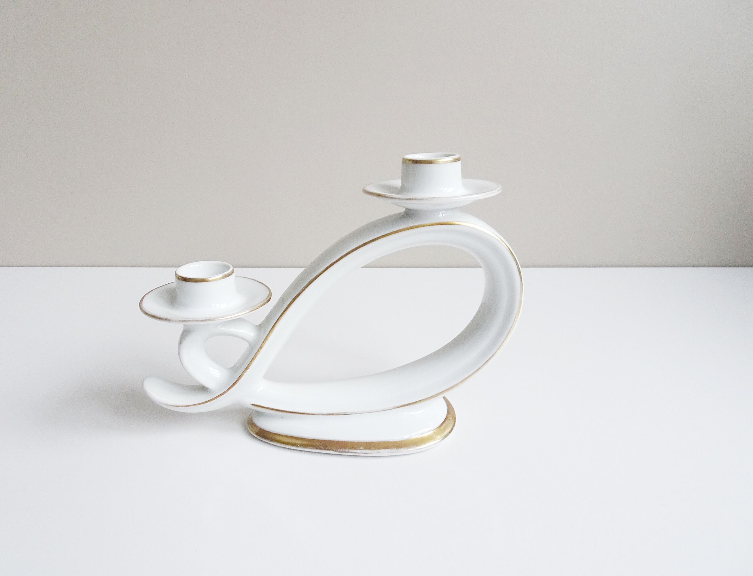 Porcelain candlesticks from Hutschenreuther