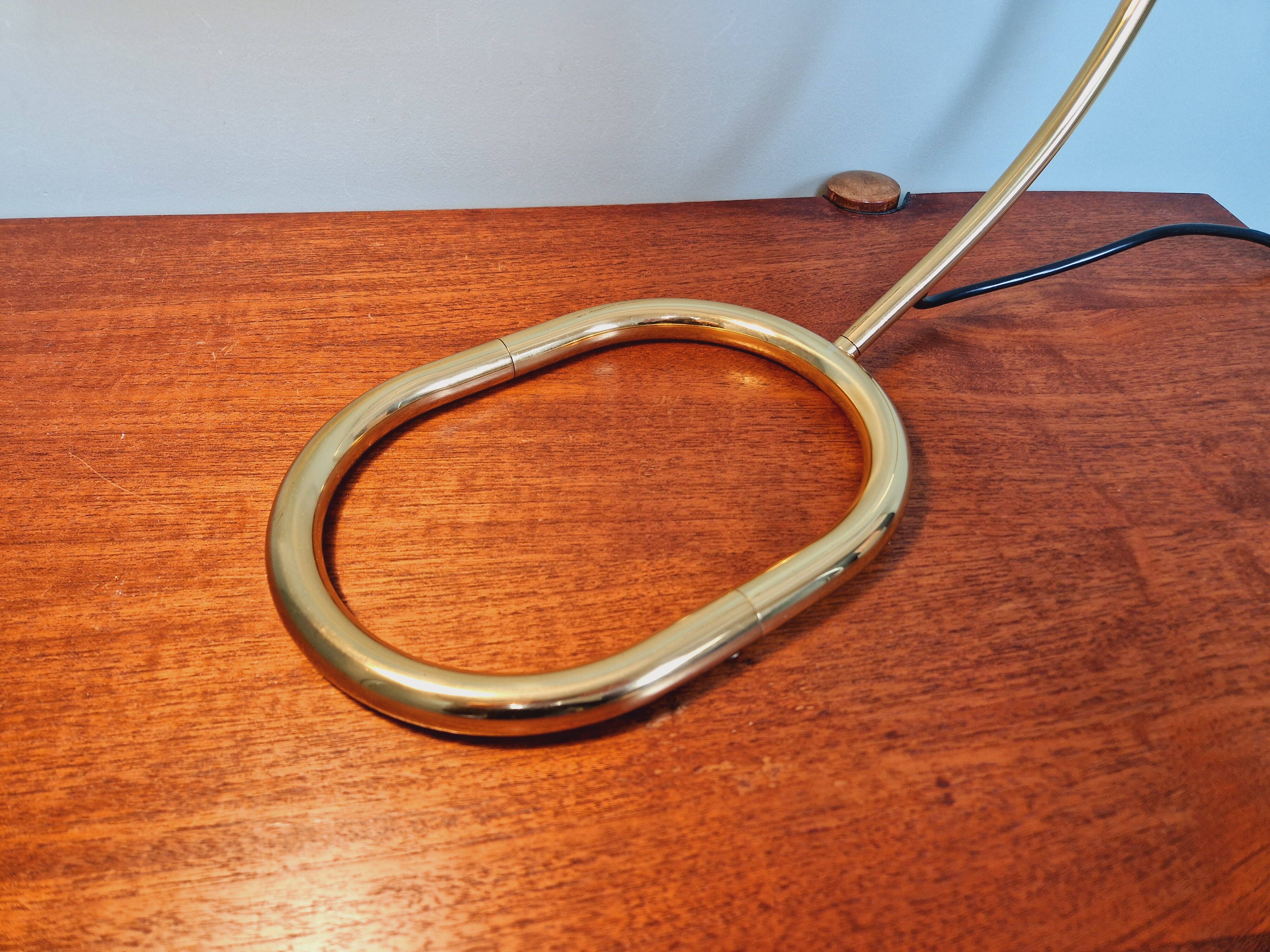 Grande lampe de bureau en laiton, Cosack Leuchten, années 70