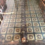 Indian temple door table and 6 chairs 184x104x74