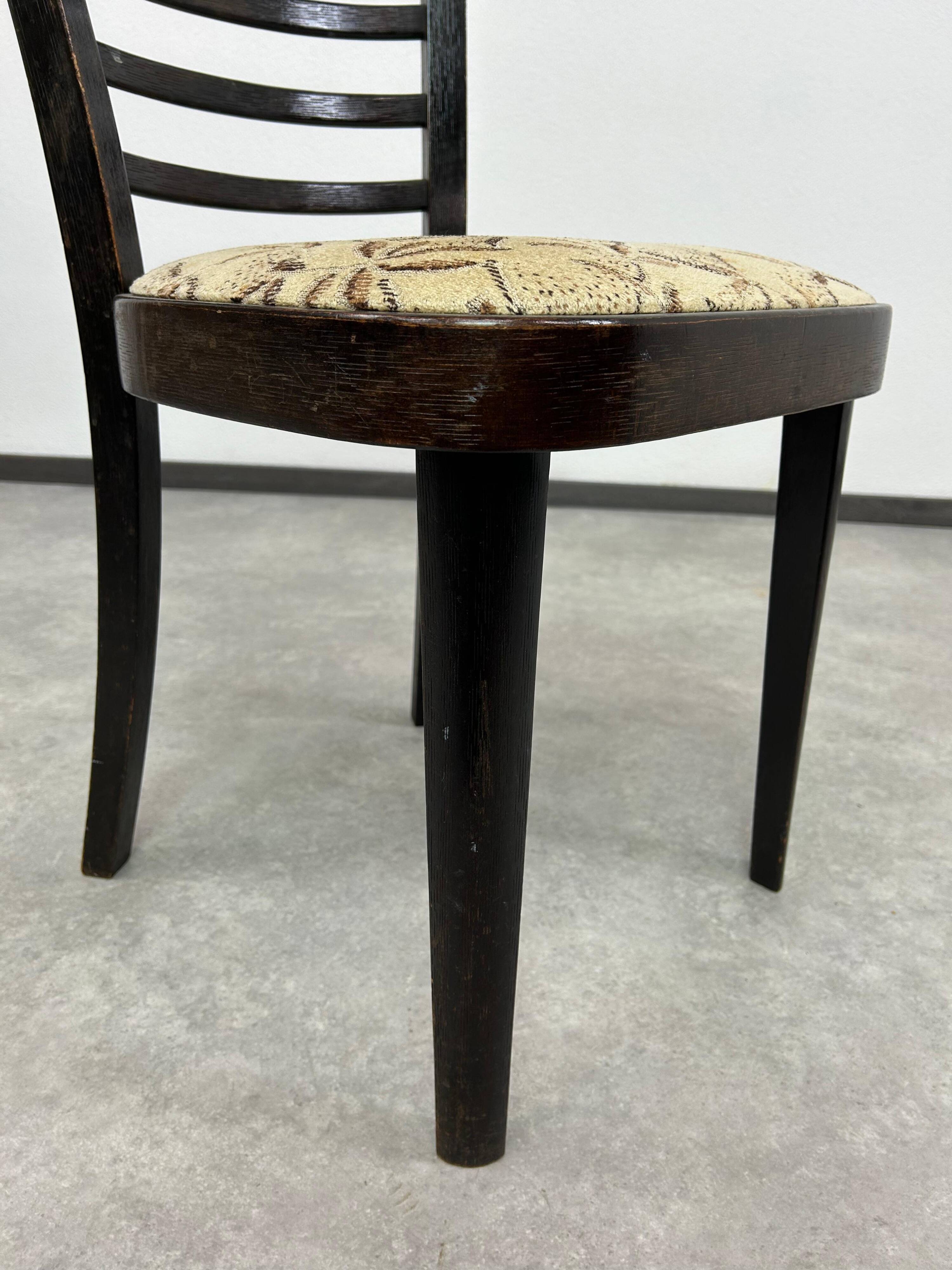 Art Deco dining chair by J. Halabala for Ton Bystřice pod Hostýnem