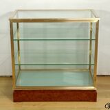 Display Cabinet in Brass and Elm – 1950