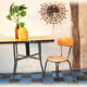 Folding table in formica