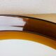 Miroir rond Syla 710 cerclage ambré