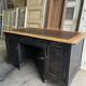 Old wood and leather desk