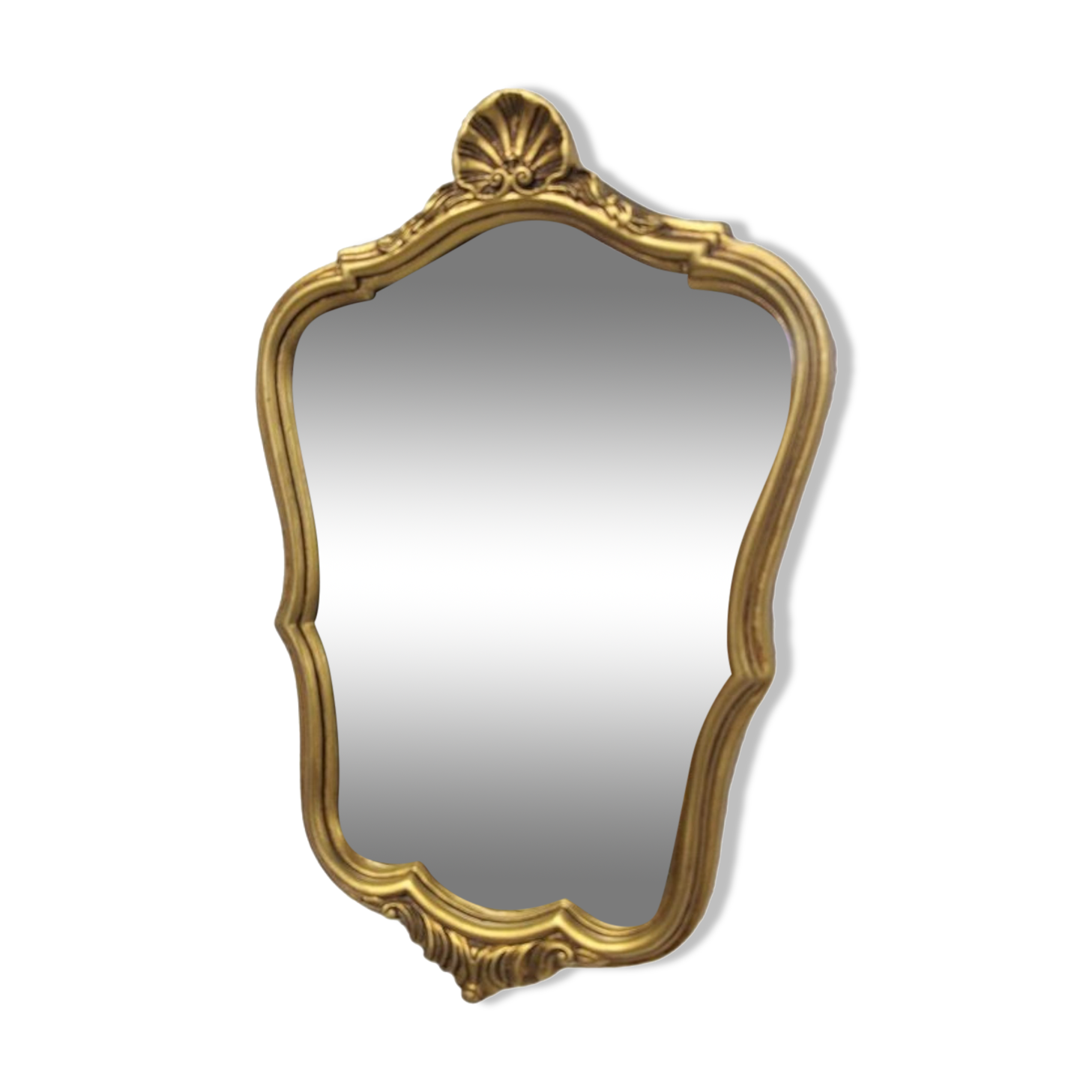 Gilded baroque mirror 50x34cm