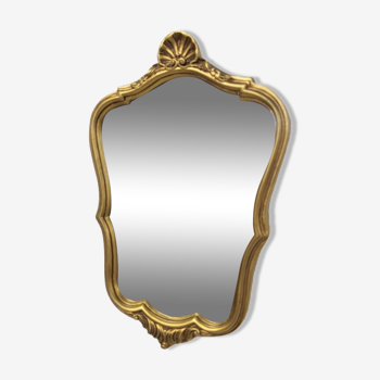Gilded baroque mirror 50x34cm