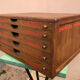 Craft furniture: display of old stationery for Cansons Papers.  50s
