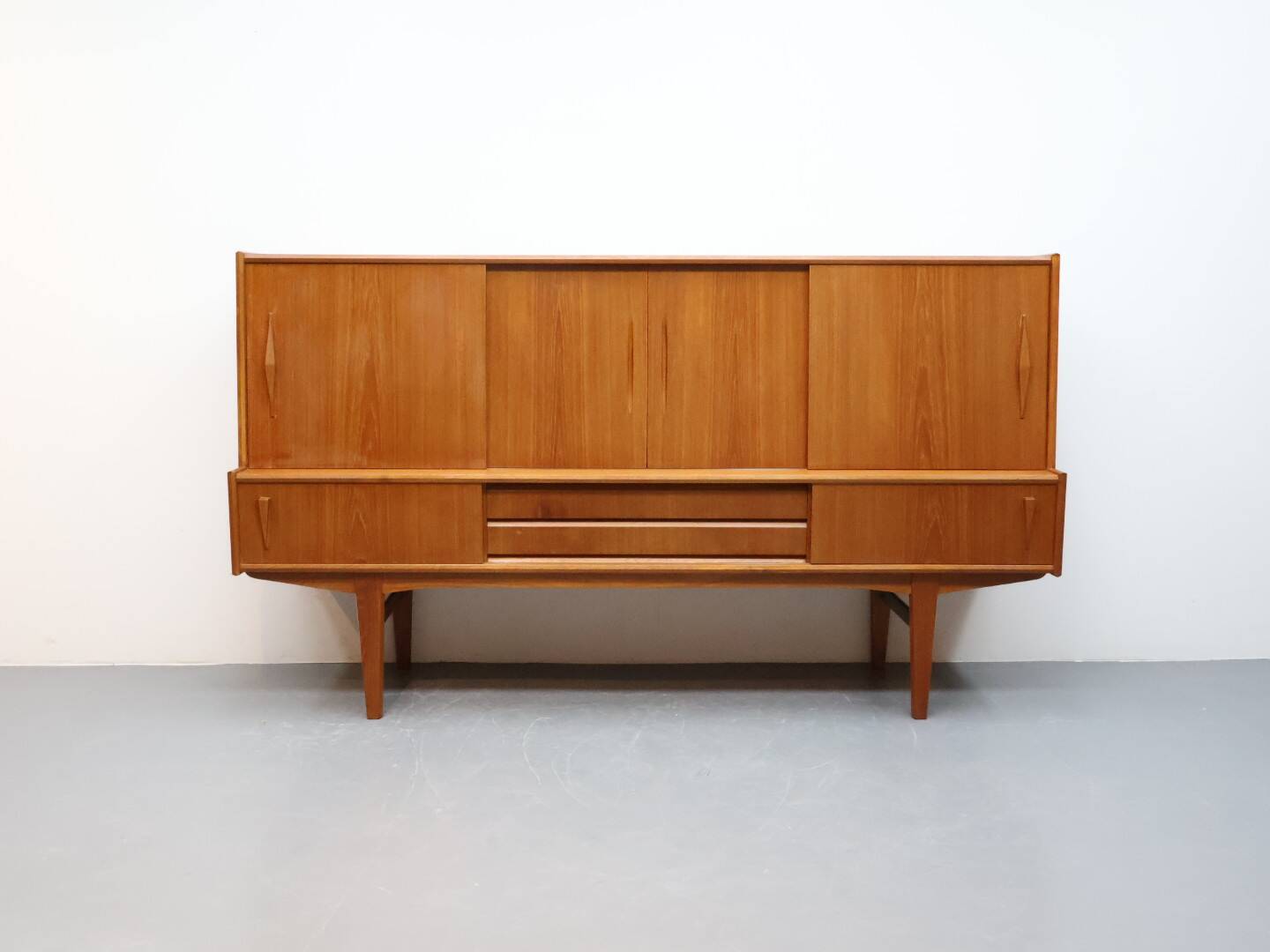 Vintage wandmeubel Deens Teak