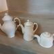 Set of 3 antique teapots/coffee pots