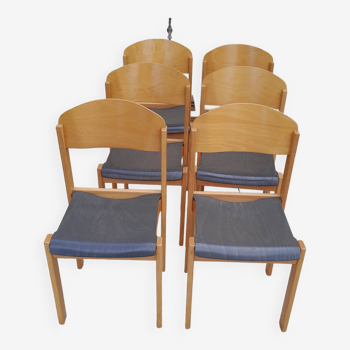 Lot 6 vintage chairs year 80