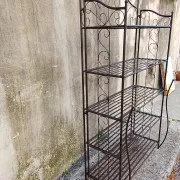 Folding baker's shelf in iron - 5 levels