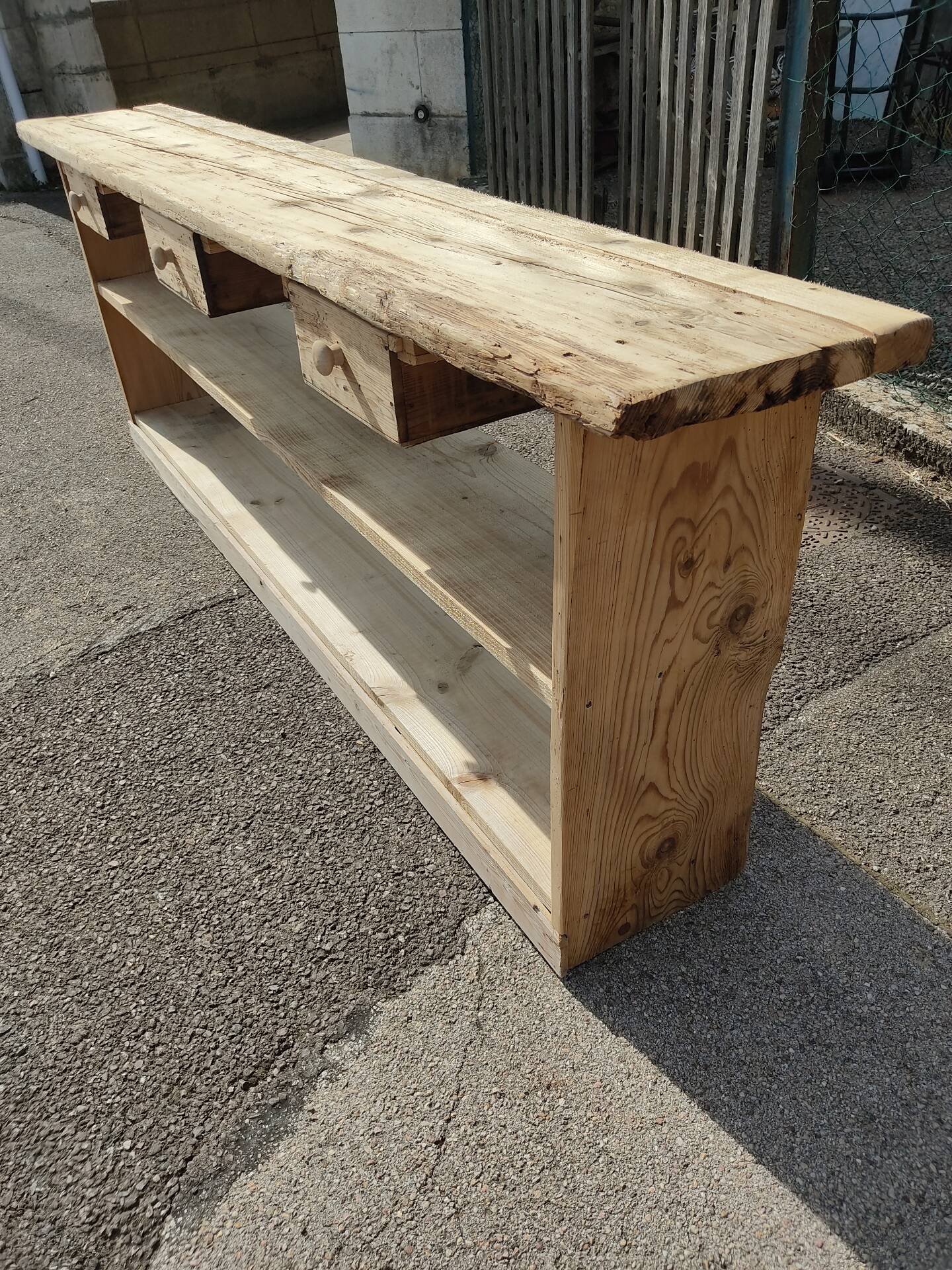Workshop console table