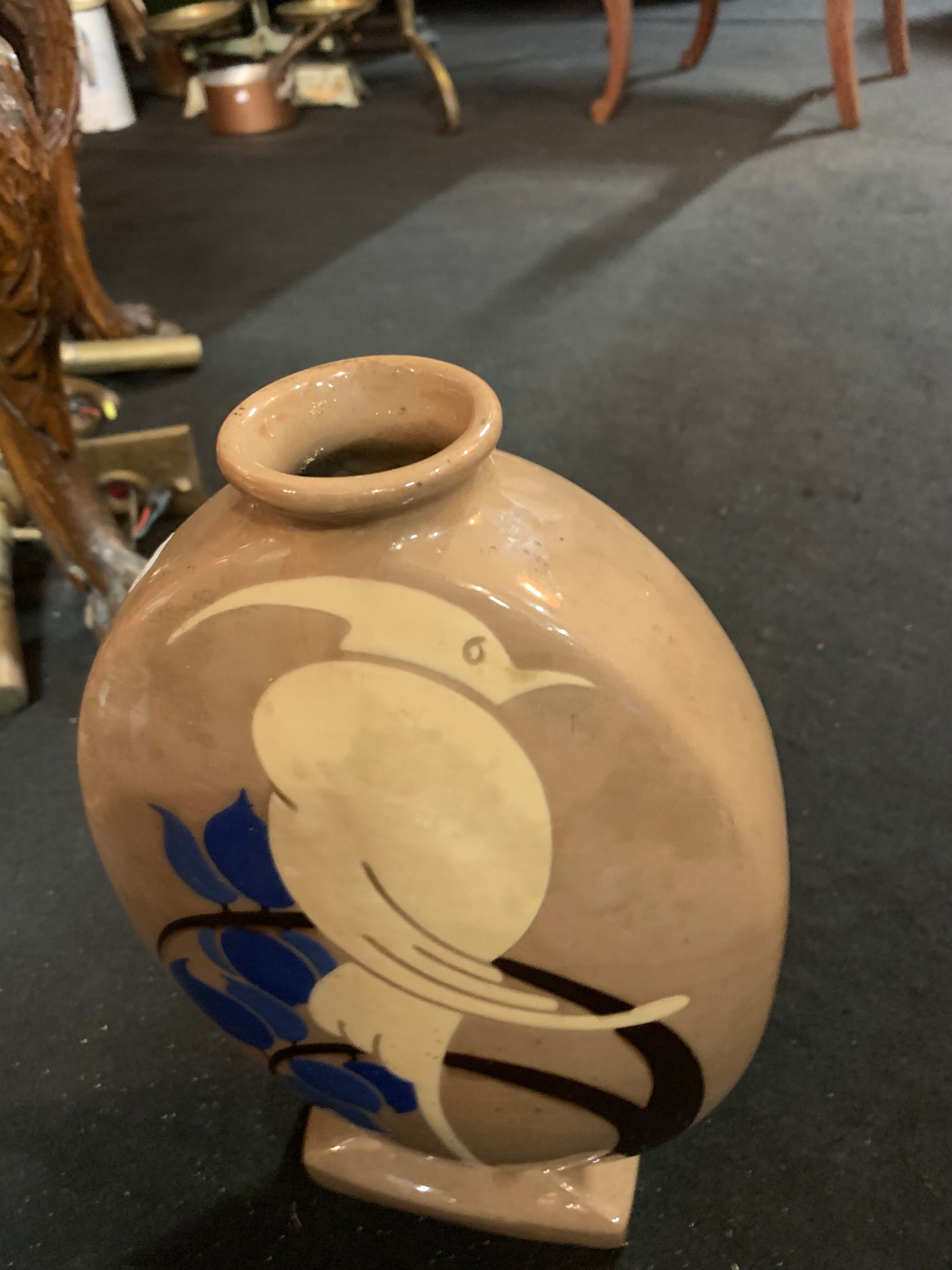 Vase art déco signé S Larrieu