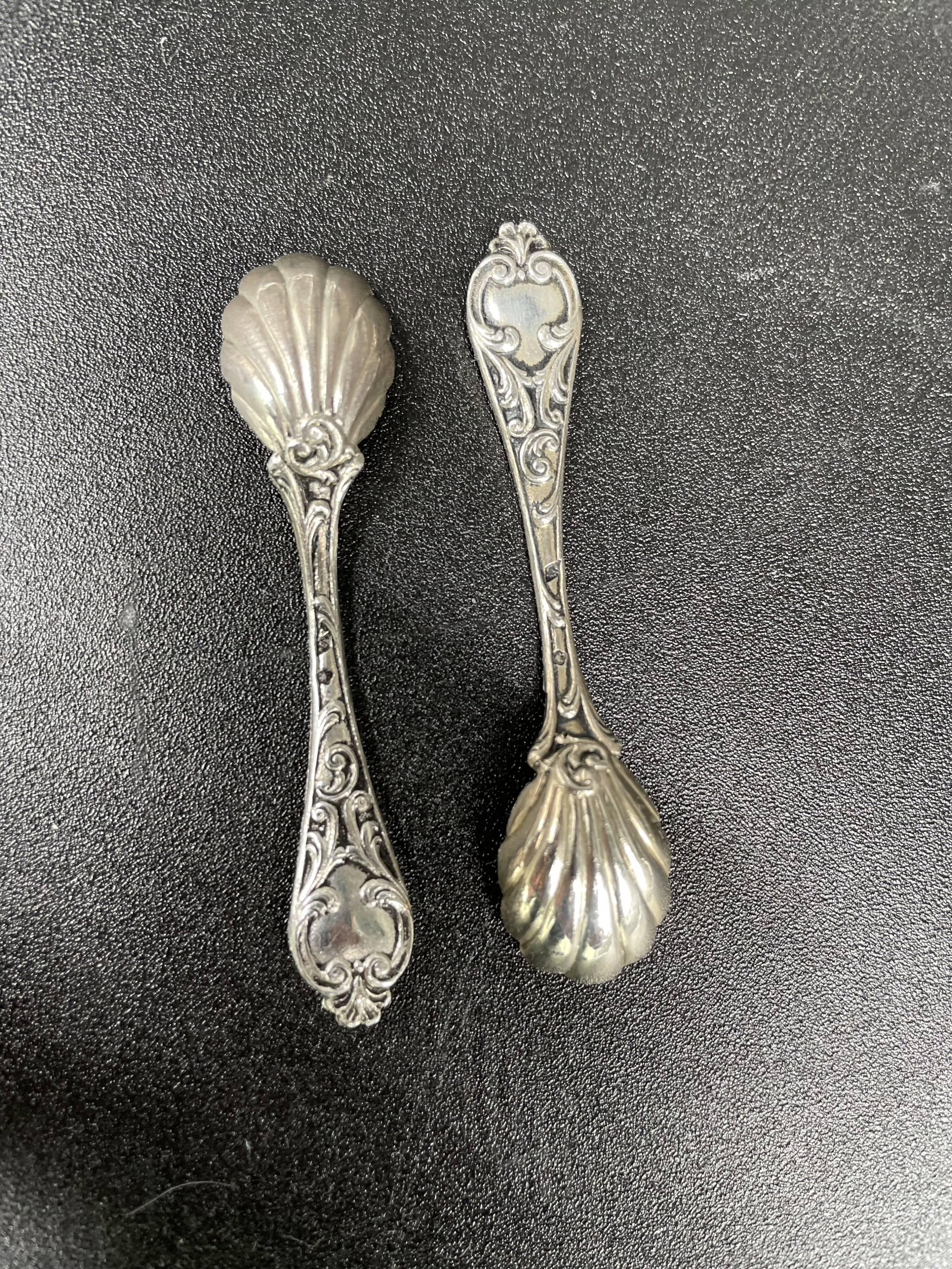 Pair of salerons in silver 925 goldsmith Antoine Cosson