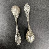 Pair of salerons in silver 925 goldsmith Antoine Cosson