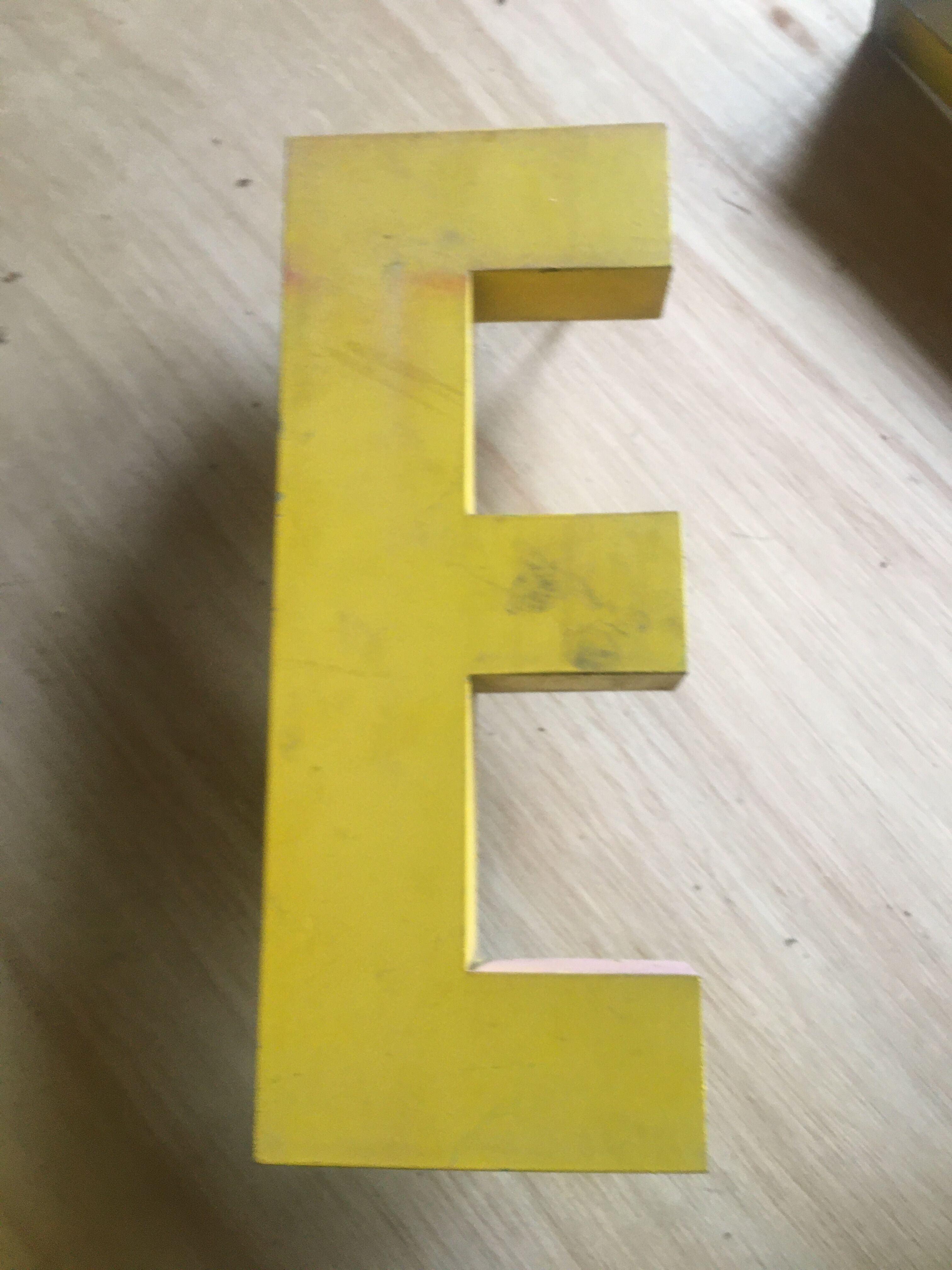 Vintage industrial letter