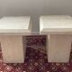 Duo of vintage travertine coffee tables and side tables