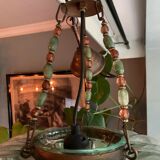 Blown glass lantern