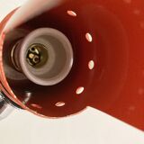 Delmas orange flexible clamp lamp, 1970s