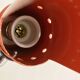Delmas orange flexible clamp lamp, 1970s
