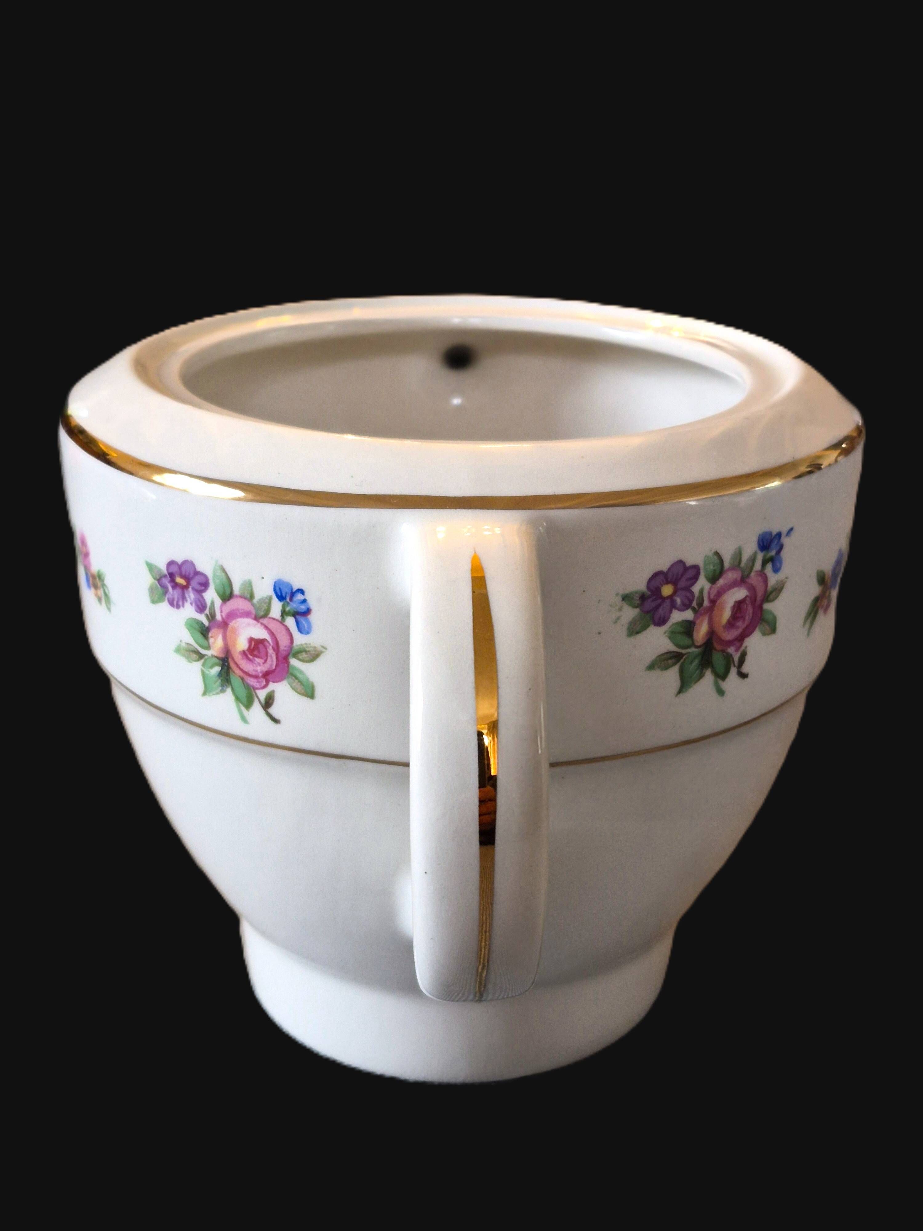 Antique sugar bowl Moulin des Loups Orchies "Angola" A748