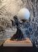Art Deco lamp woman with balloon