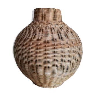 Rattan lamp foot