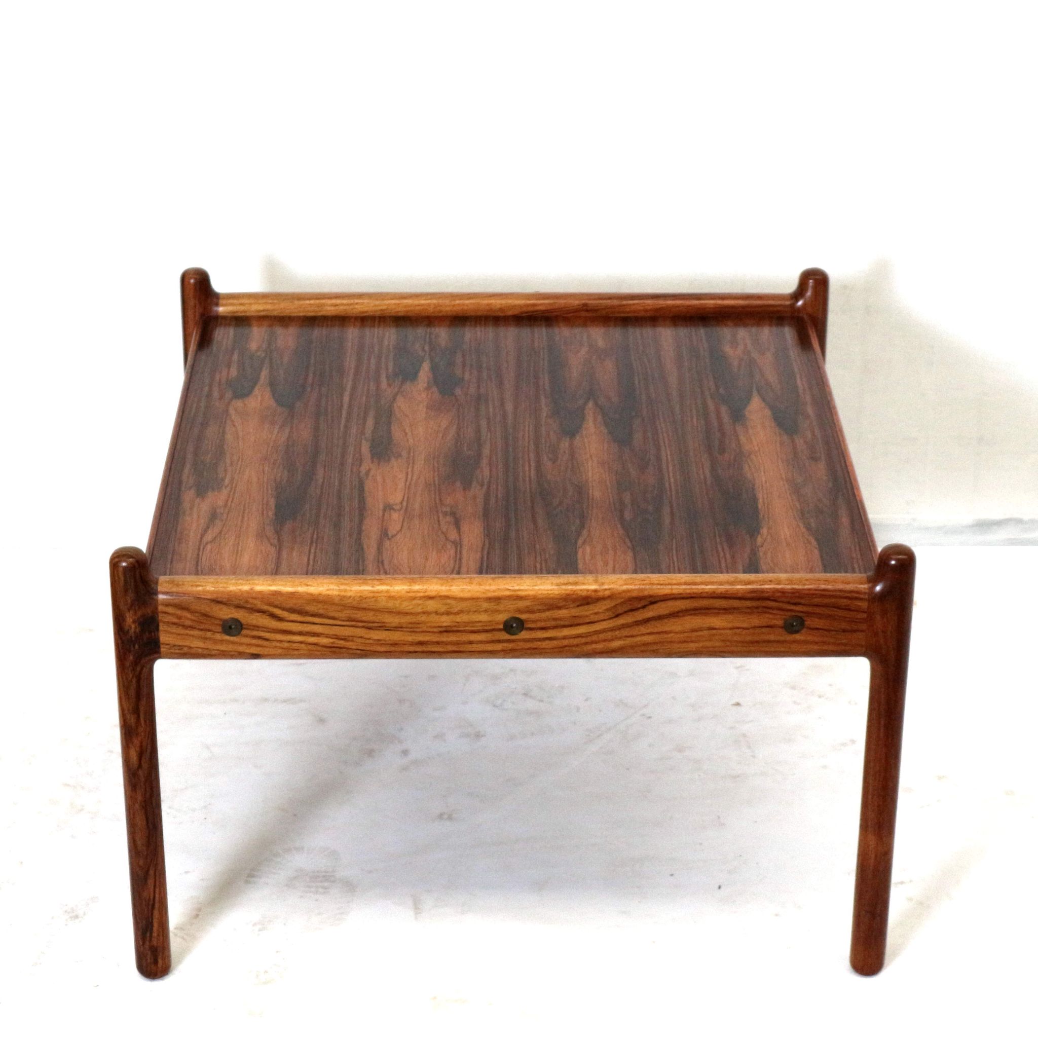 Vintage rosewood coffee table by C.F. Christensen Silkeborg made in the 1960s