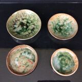 Set of 4 stone stone stone cups Pierre Lion Puisaye