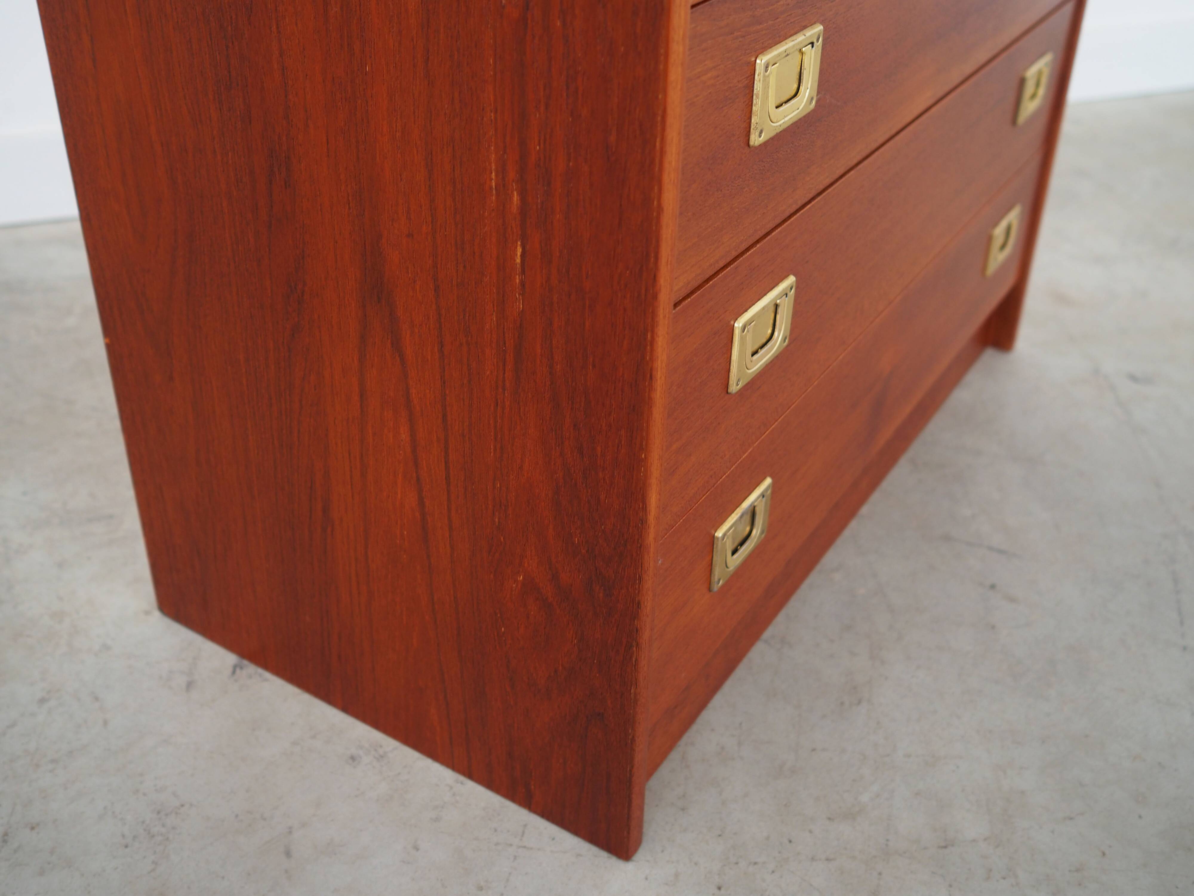 Teak chest of drawers, Danish design, 1960s, production: Denmark