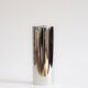 Chrome-plated metal bud vase, 1980s
