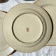 6 assiettes plates en grès beige Tulowice Poland 1970