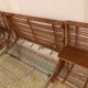 With integrated nightstands vintage rattan bed
