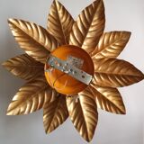 Ceiling lamp golden flower