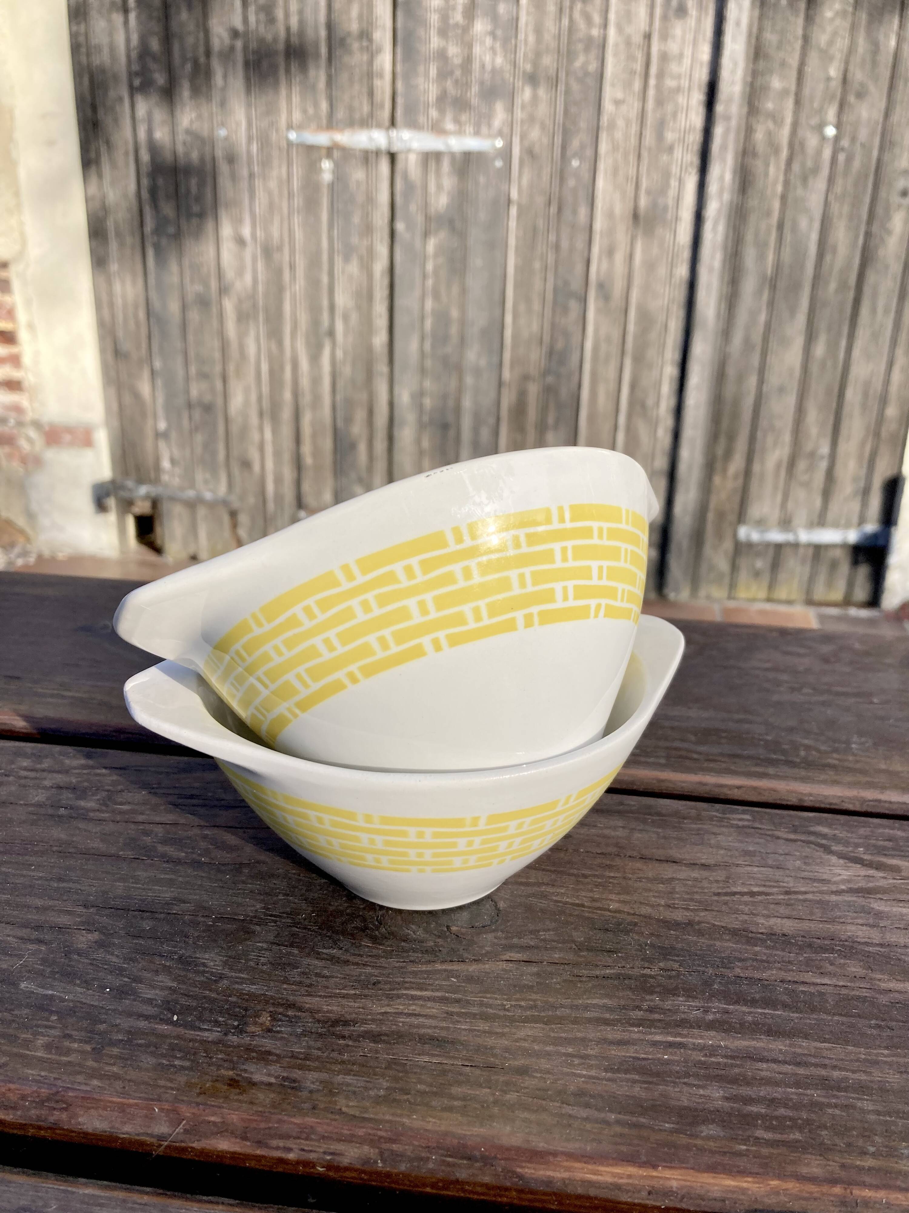 2 Badonviller bowls from the 50s