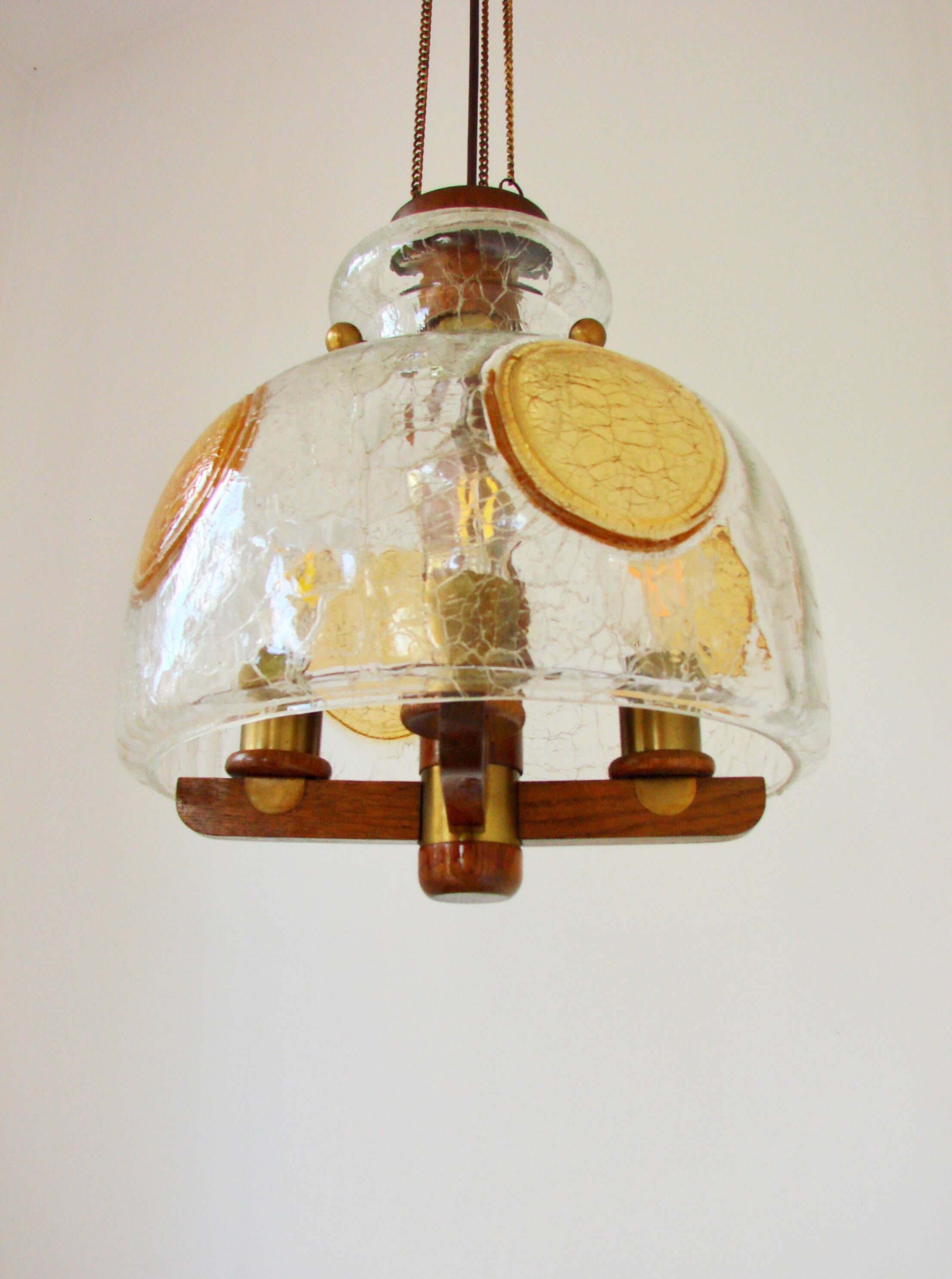 A modernist pendant light, 1970s.