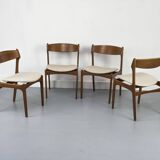 Chaises de salle à manger danoises en teck par Erik Buch pour OD Møbler, années 1960, lot de 4
