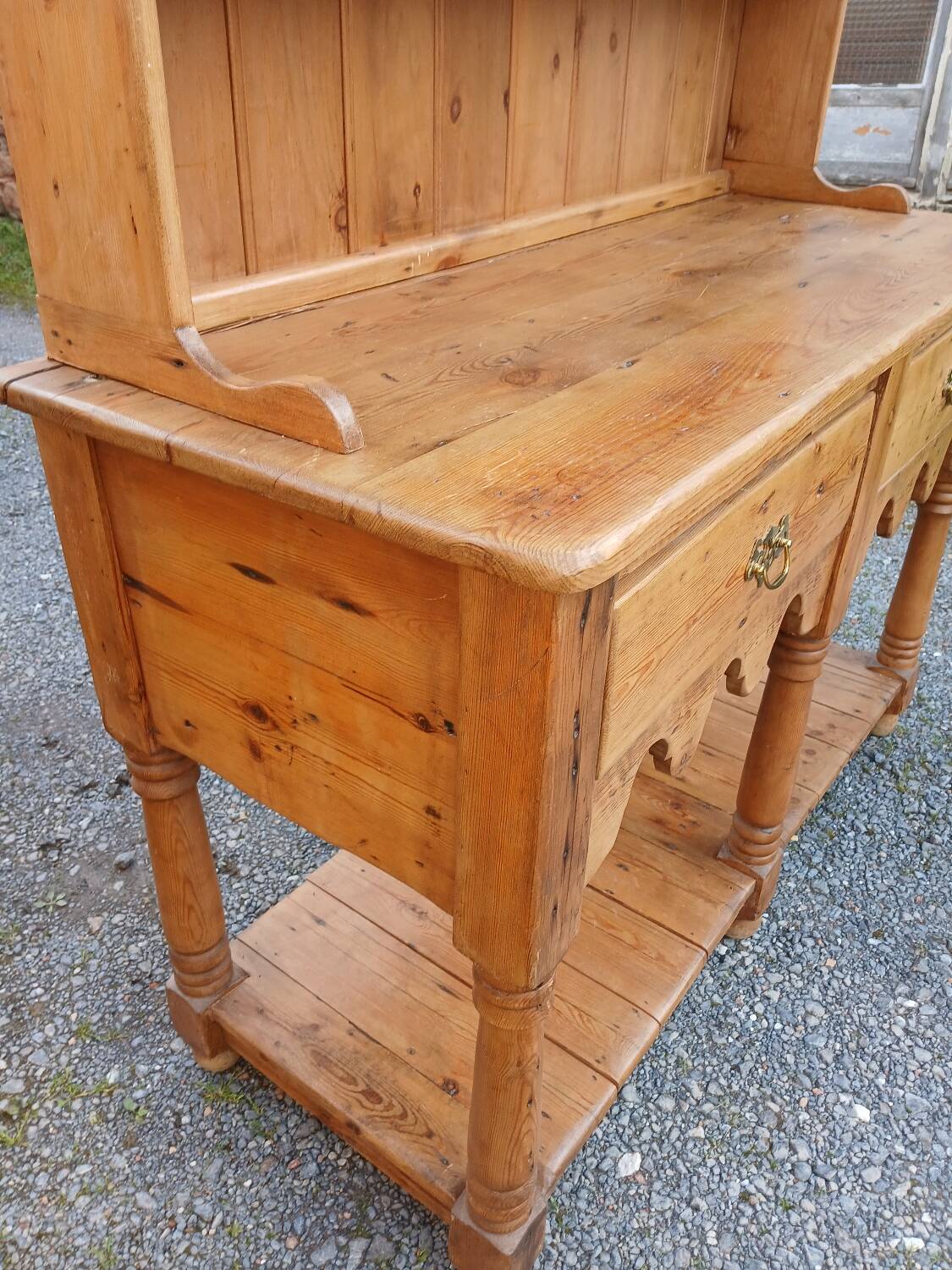 Antique solid pine dresser