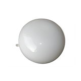 Glass globe ceiling lamp, white, vintage