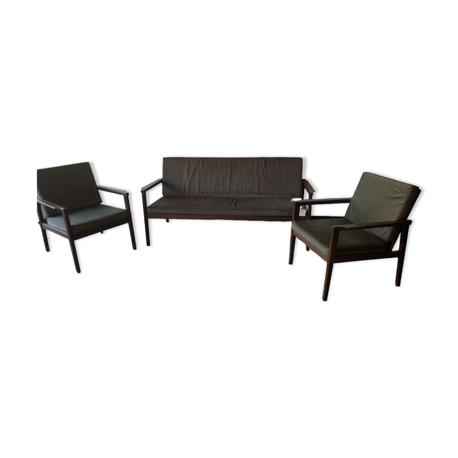 Scandinavian living room armchairs and sofa