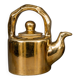 Golden ceramic teapot, model "Charlotte" by Kühn Keramik.