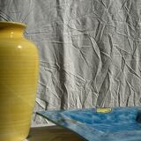 Large square dish with lemon pattern 33cm Aleya Slim