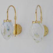 Vintage Scandinavian wall lights, 1980s, set of 2