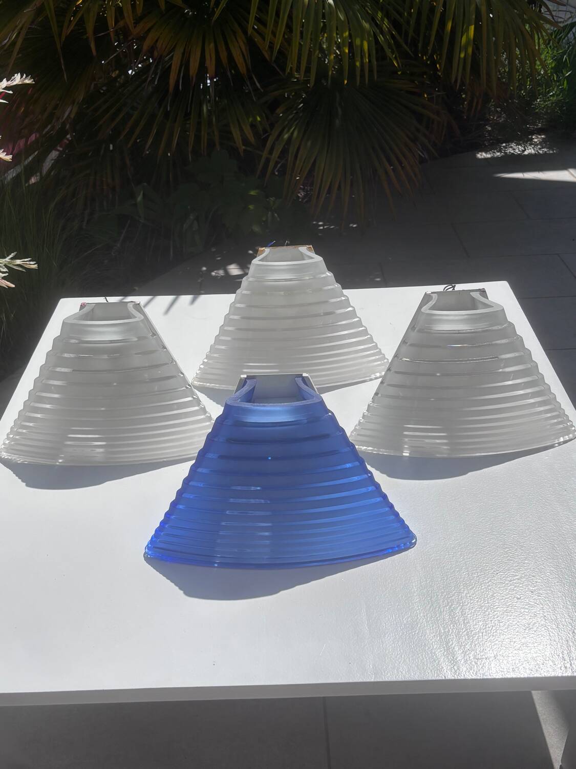 4x Artemide ‘Pergamo 38’ wall lights by Angelo Mangiarotti